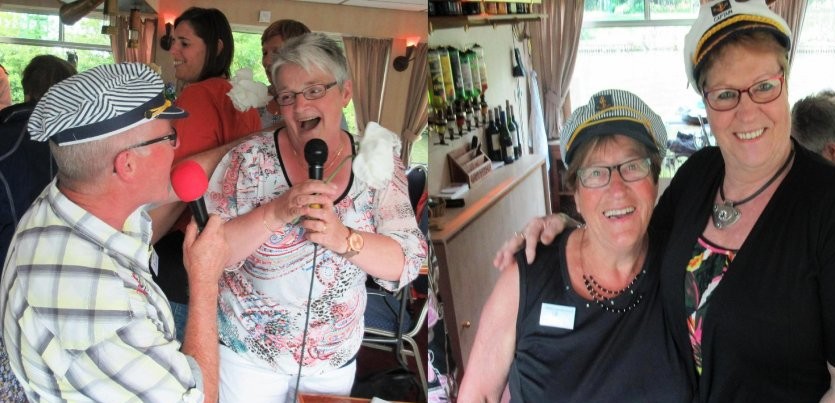 Gezellige vrijwilligers van de Zonnebloem